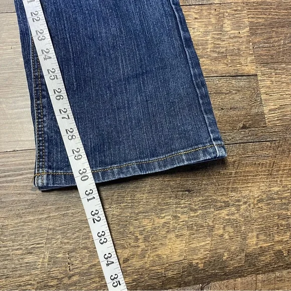 VINTAGE Southpole Jeans Juniors 11 Blue Bootcut Flare Embellished Spellout Y2K - Picture 11 of 12